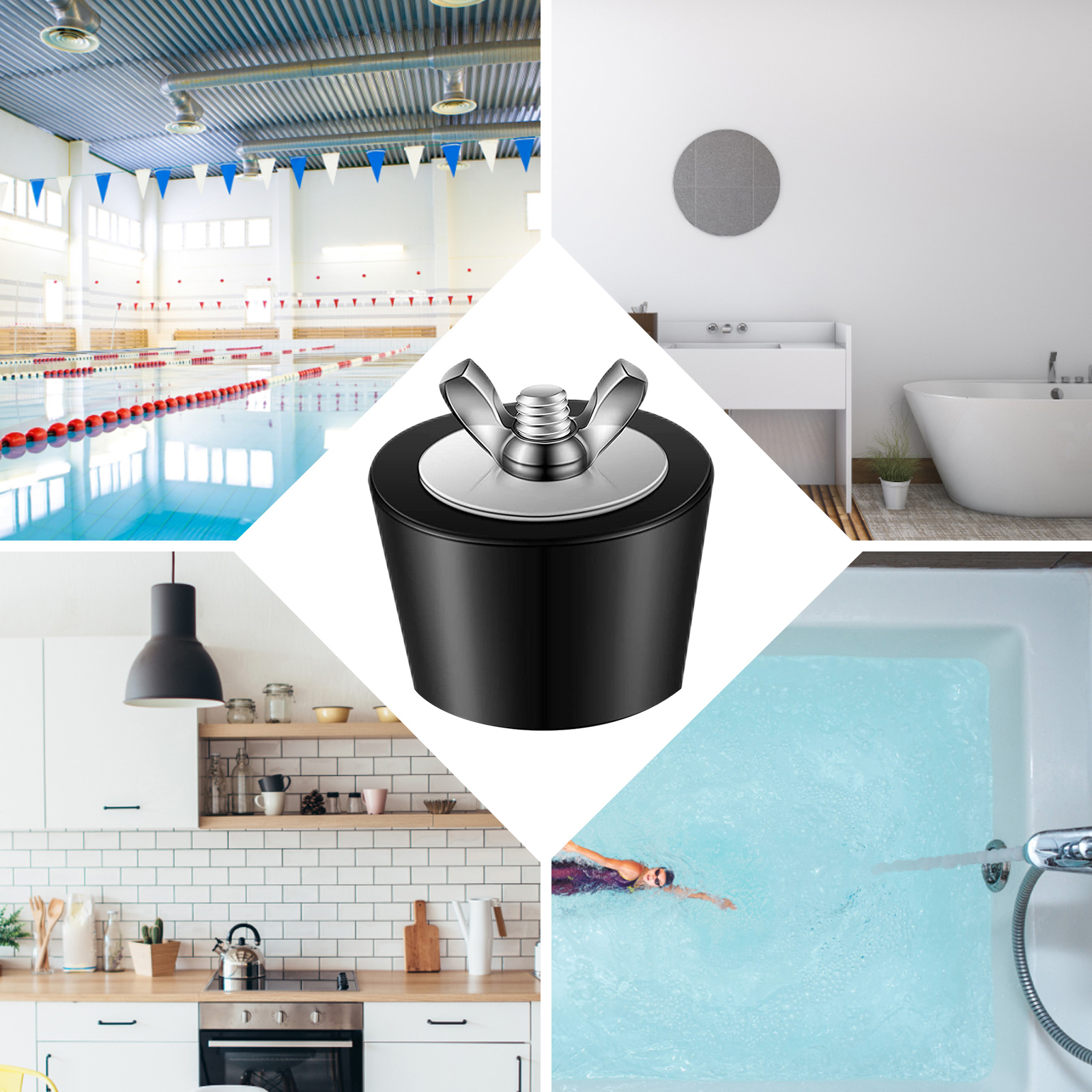 Rubber Winter Antifreeze Pool  - Drain Pipe Clip recension och pris