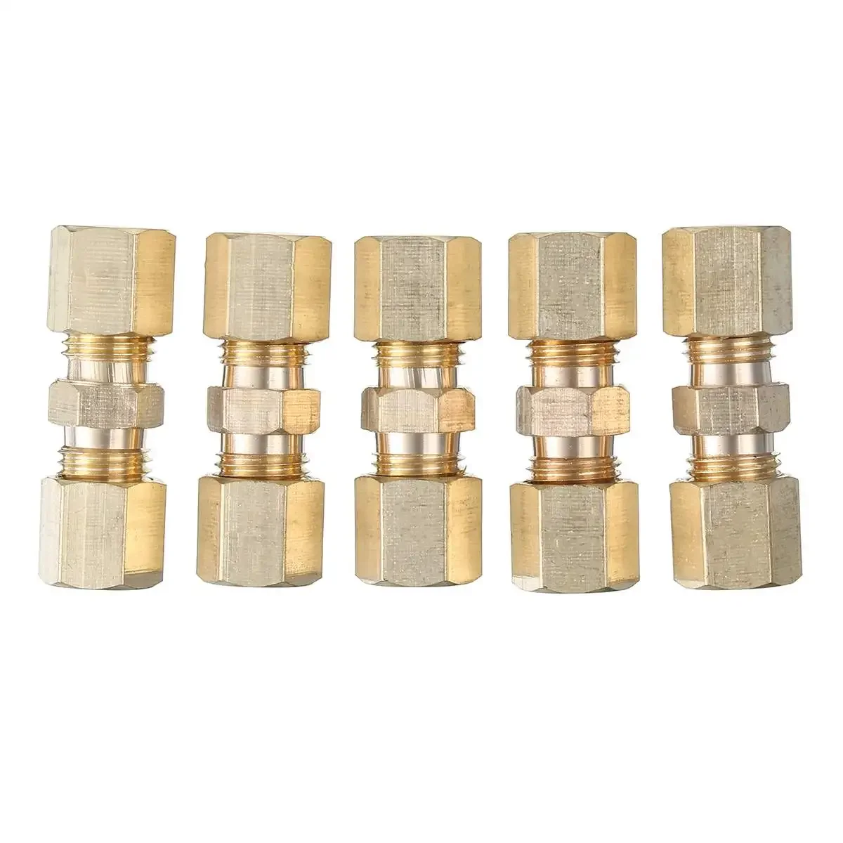 5pcs Brass Brake Line Union Fi - Compression Fitting Brass recension och pris