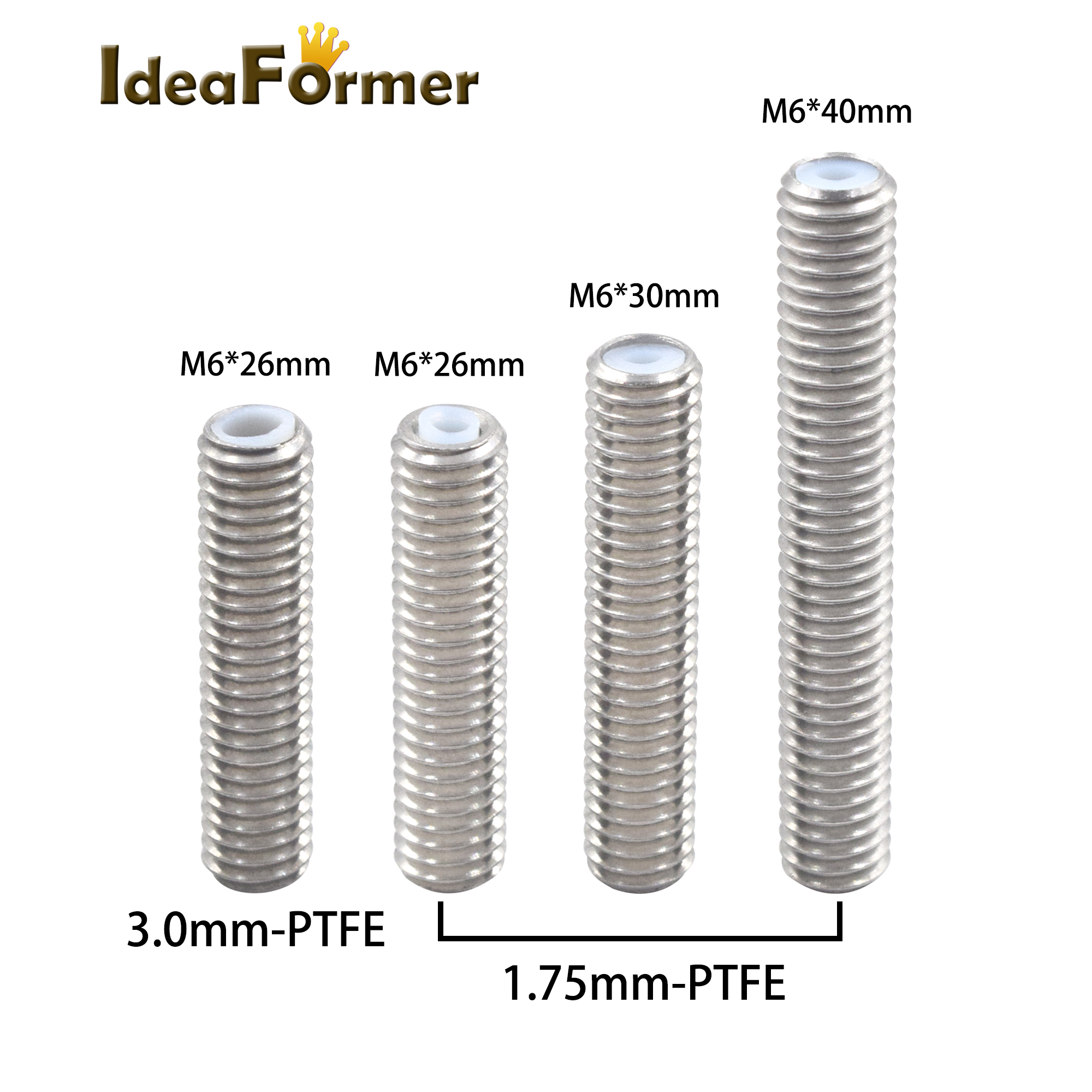 5pcs 3D Printer Stainless Stee - Ptfe Tape Thread recension och pris