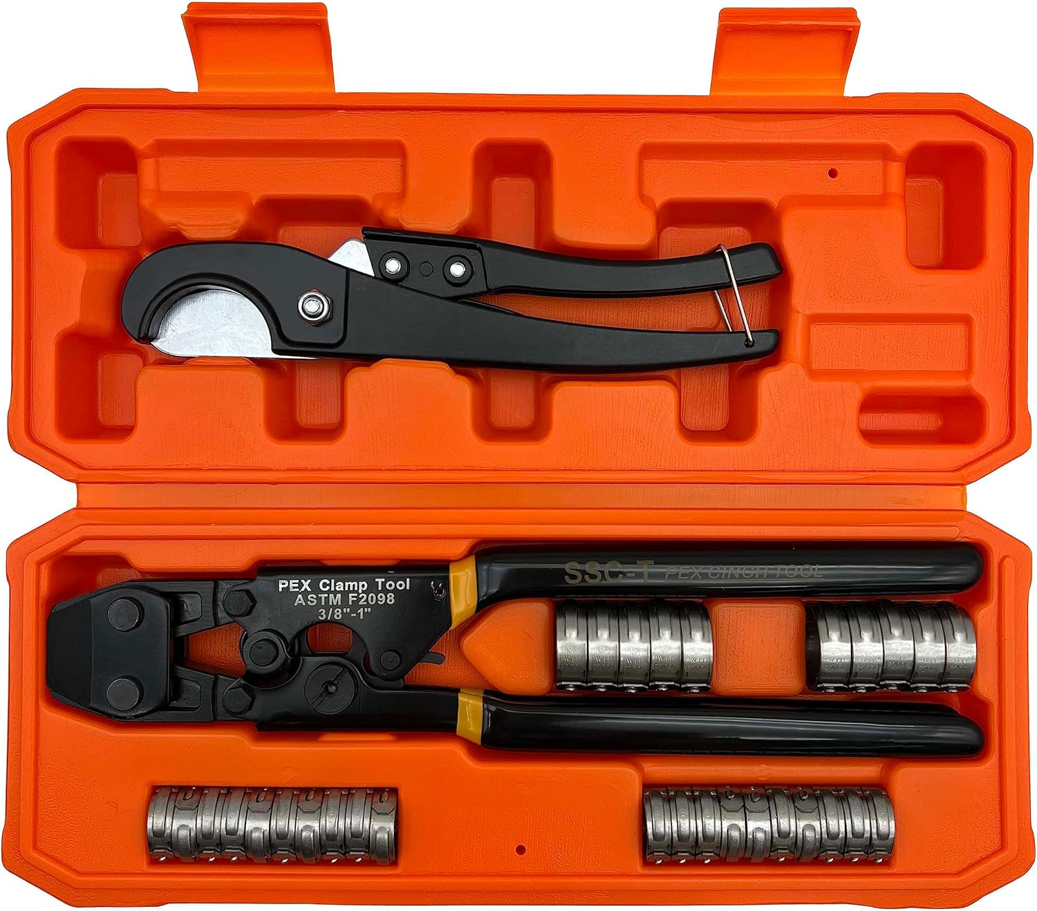 PEX Pipe Clamp Crimping Tool w - Pipe Cutter Ratchet recension och pris