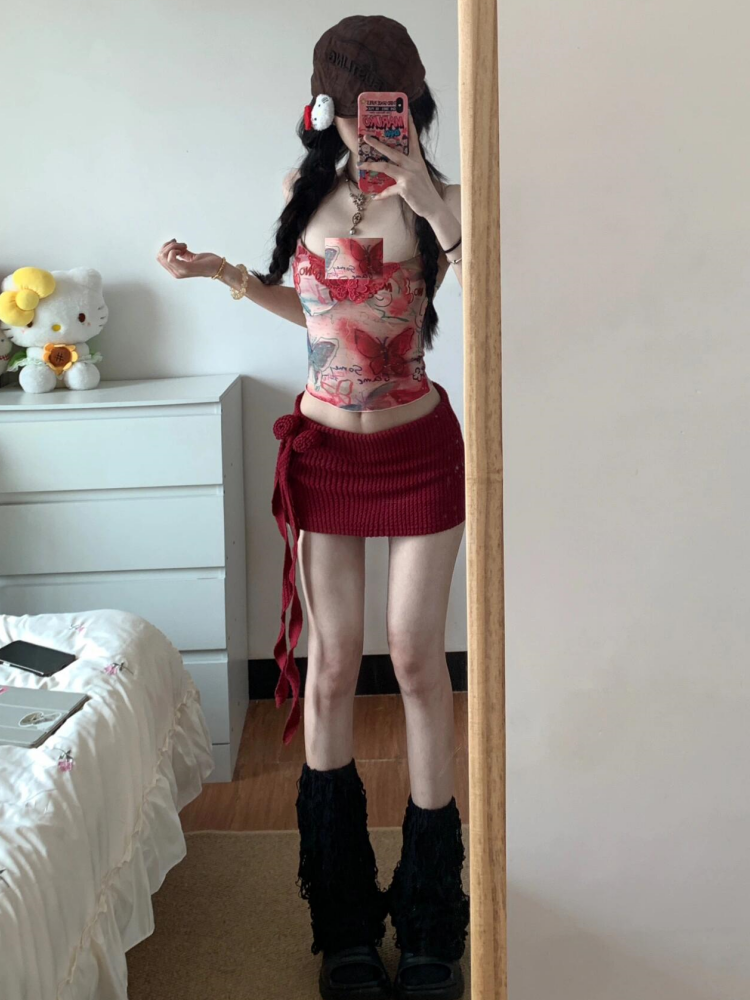 Women Y2K Two Piece Set Butter - Pipe Bending Spring recension och pris