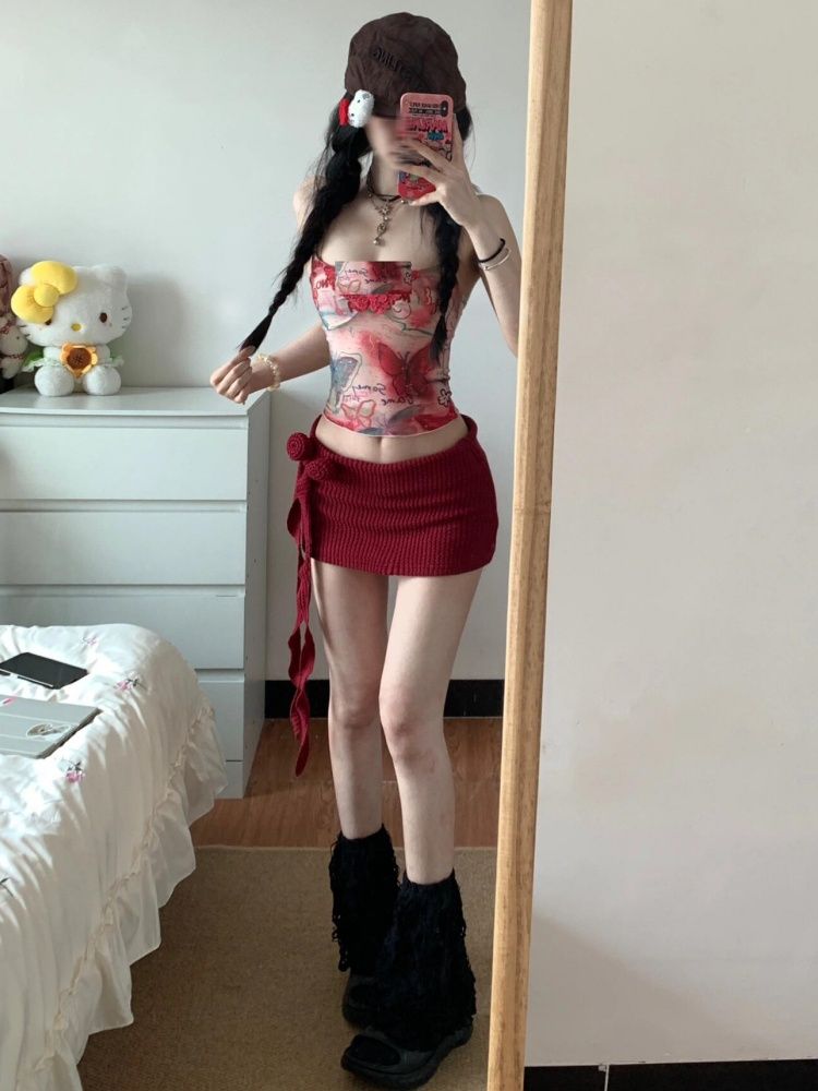 Women Y2K Two Piece Set Butter - Pipe Bending Spring recension och pris