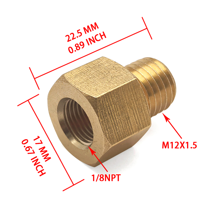 High Pressure Brass Adapter M1 - Compression Fitting Brass recension och pris