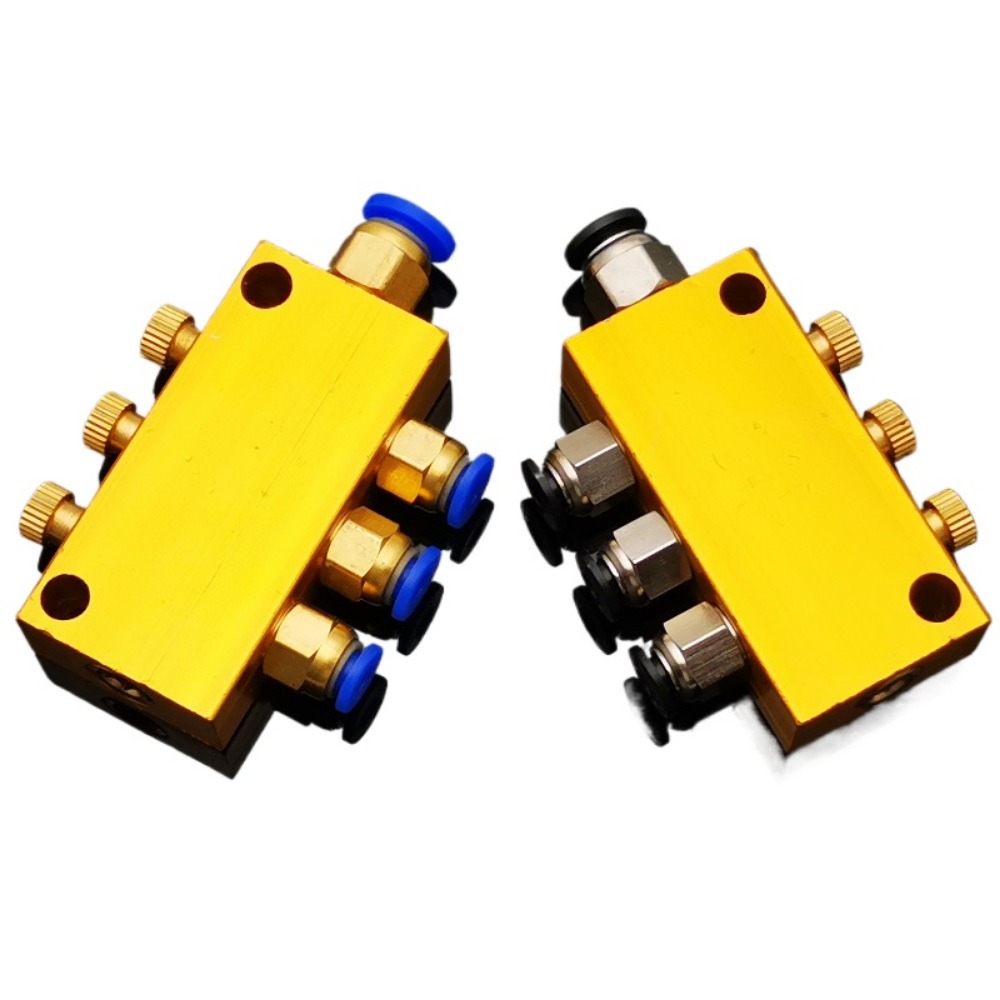 2-12 Ways Aluminium Brass Lube - Compression Fitting Brass recension och pris