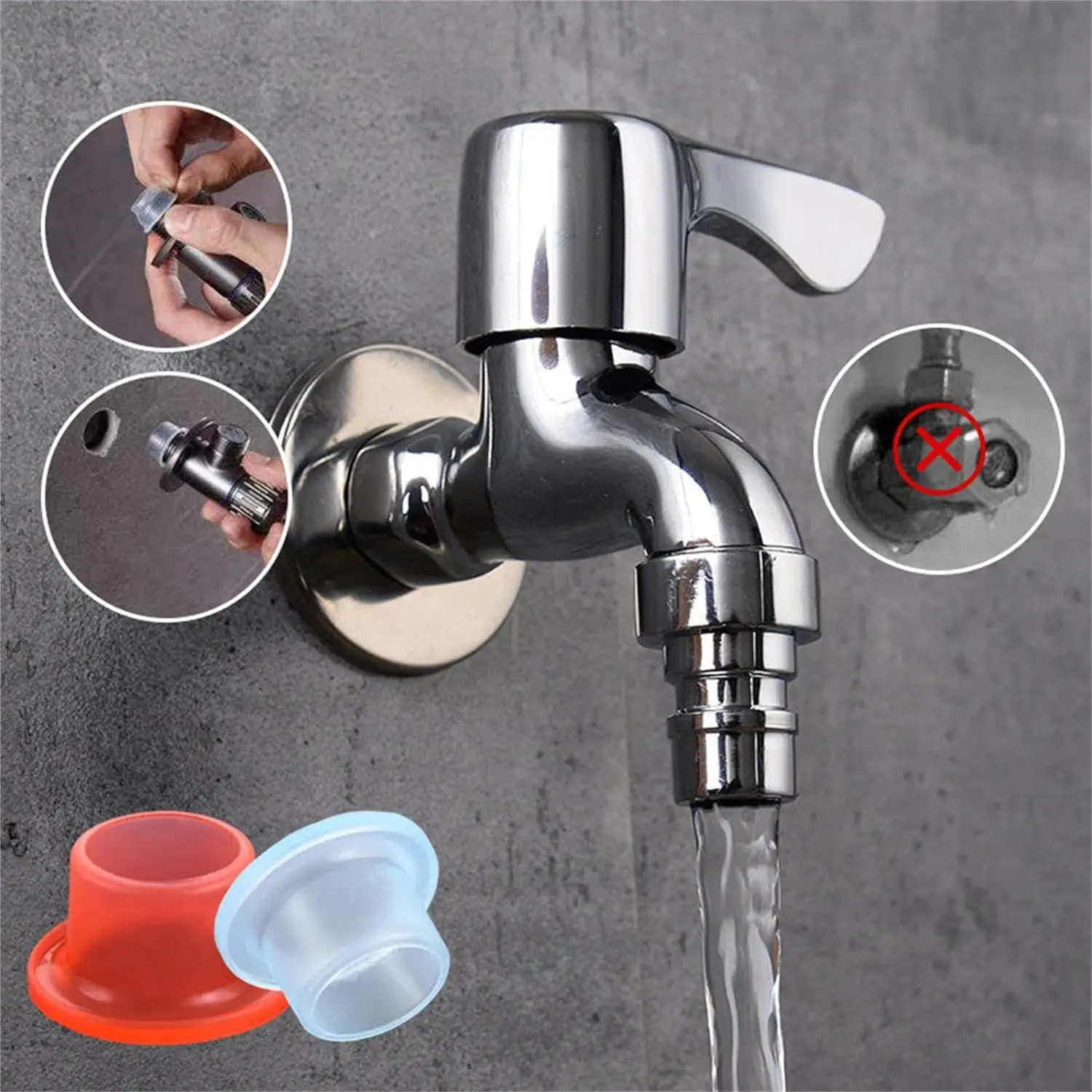 30-500pcs Faucet Leak-Proof Se - Silicone Tap Washer recension och pris