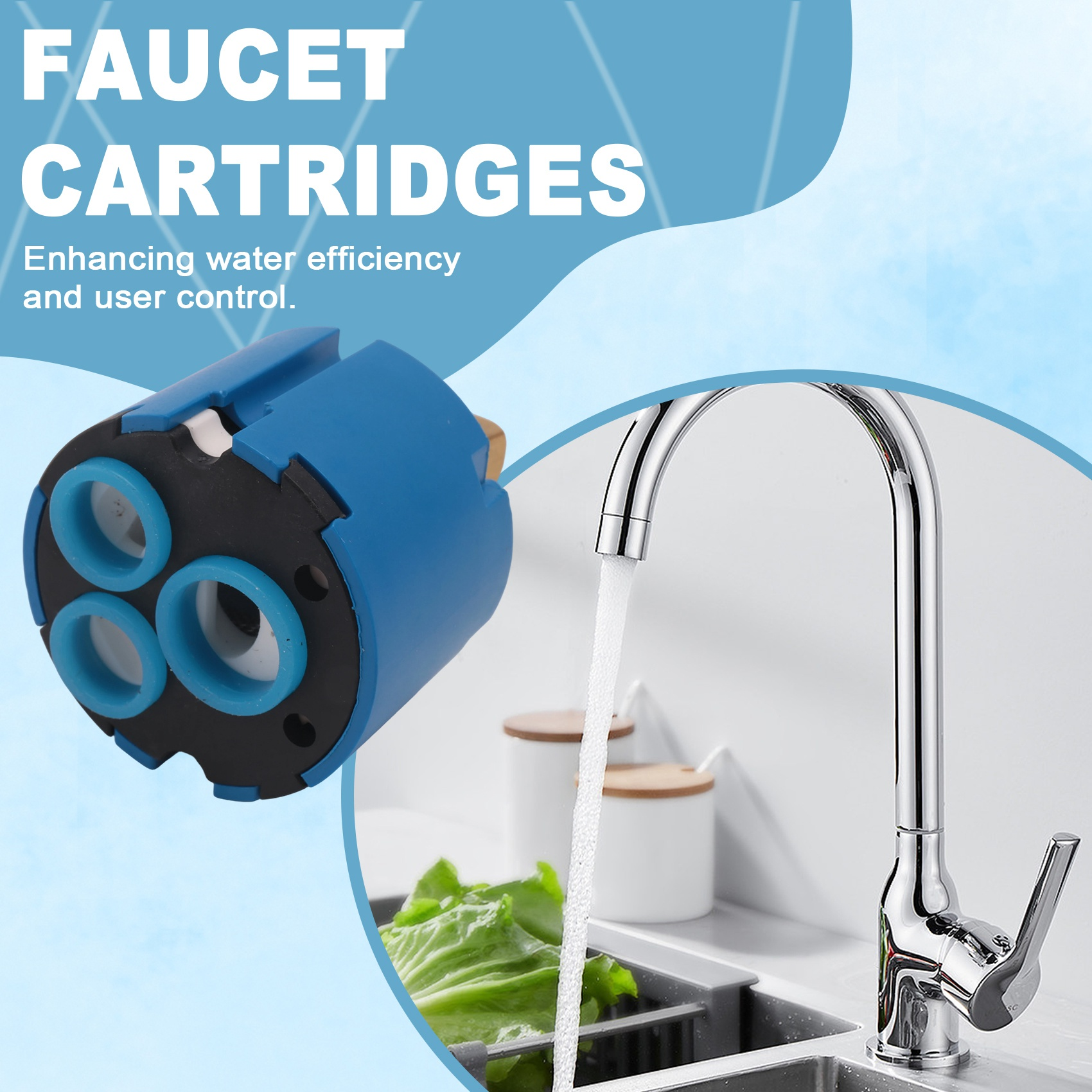 AT43-46048000 Replacement Fauc - Basin Mixer Cartridge recension och pris
