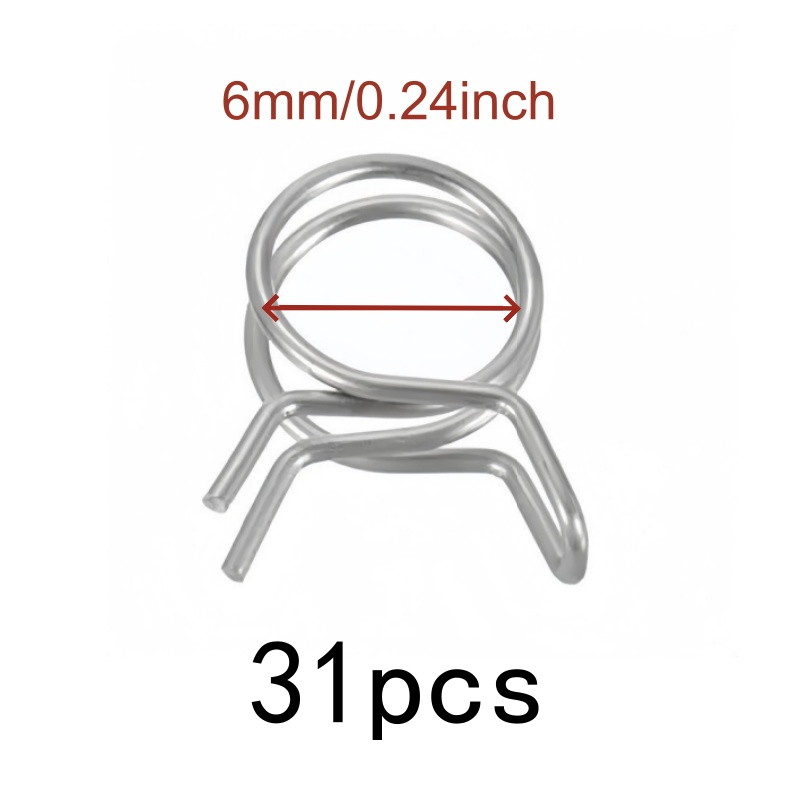 31Pcs 6mm Double Wire Clips, S - Drain Pipe Clip recension och pris