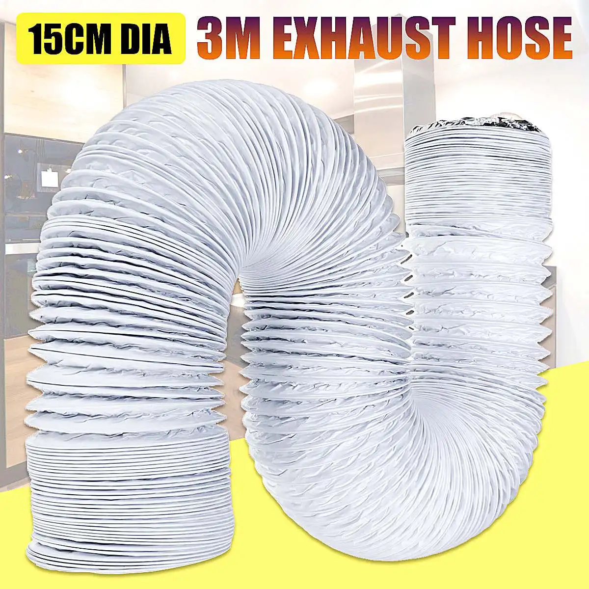 3 Meter Exhaust Pipe Flexible  - Flexible Hose Braided recension och pris