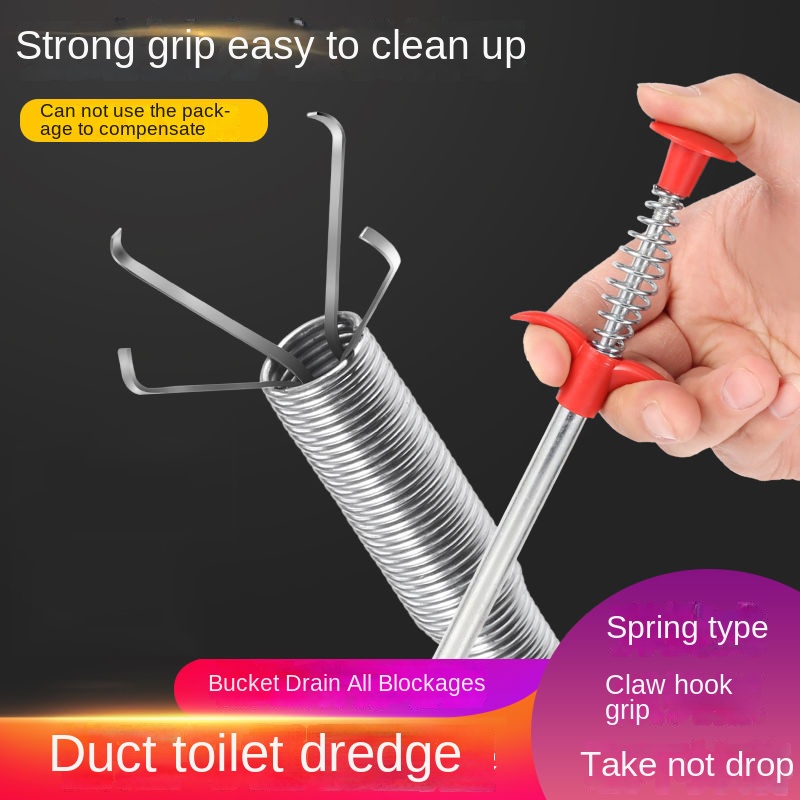 60cm Spring Pipe Dredging Tool - Drain Snake Flexible recension och pris