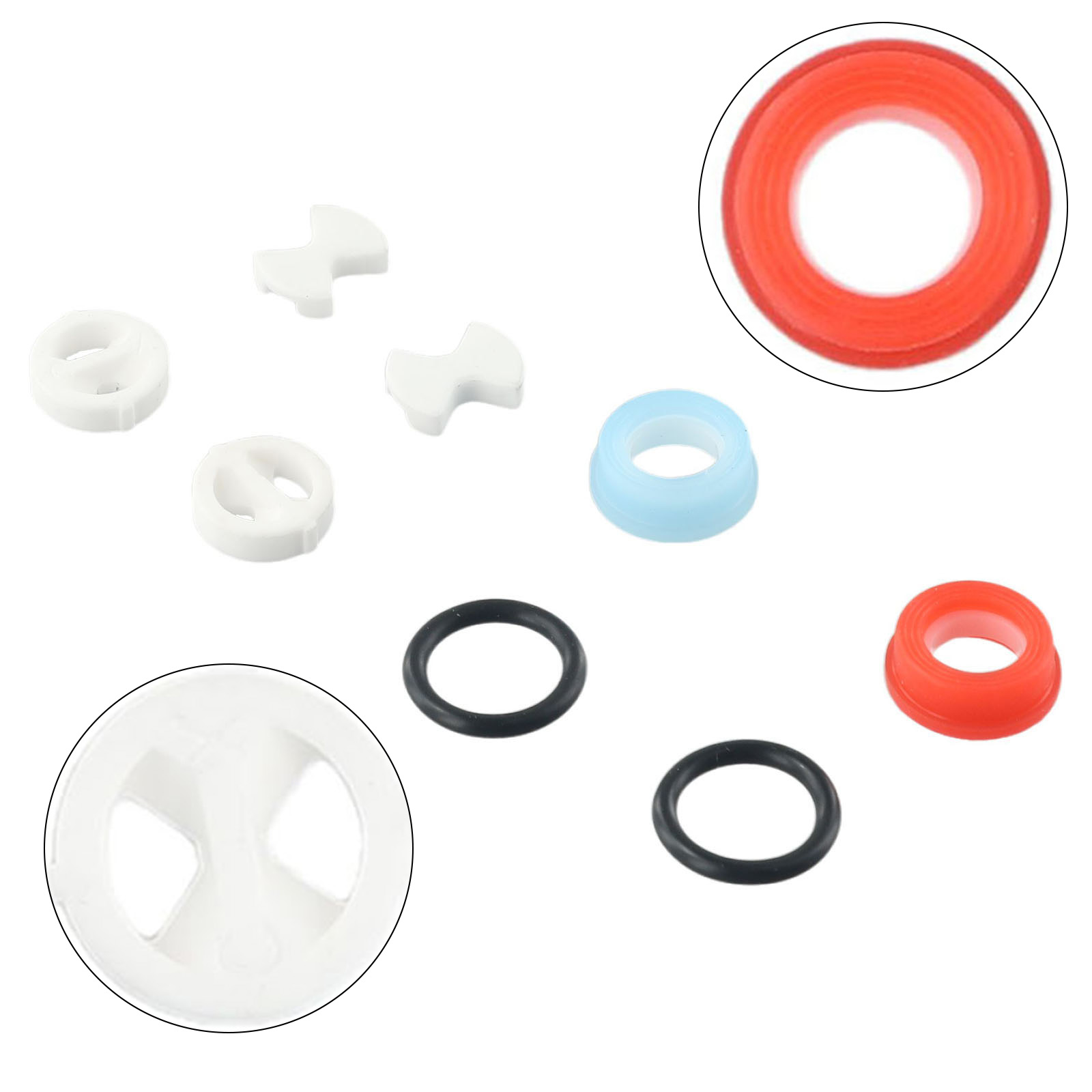 8 Pcs/set Ceramic Disc Silicon - Silicone Tap Washer recension och pris