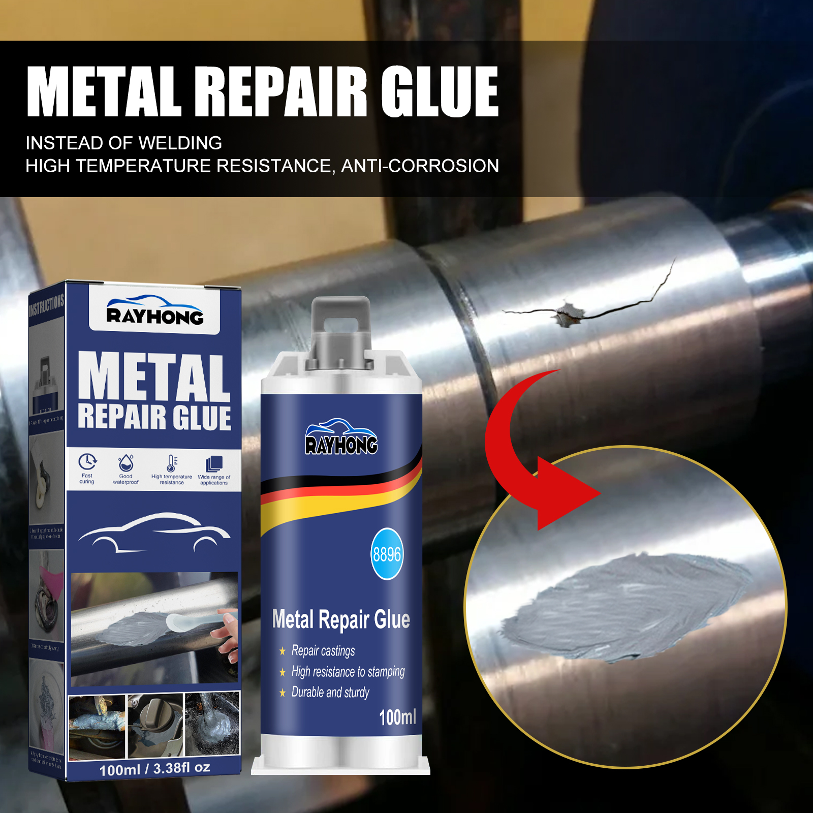 100ml Industrial Metal AB Cast - Solvent Weld Cement recension och pris