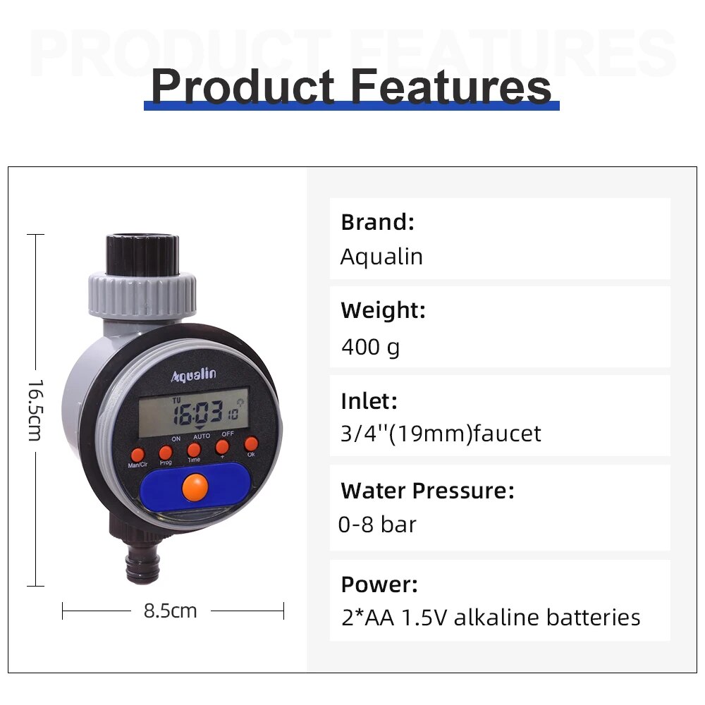Automatic LCD Display Watering - Float Ball Valve recension och pris