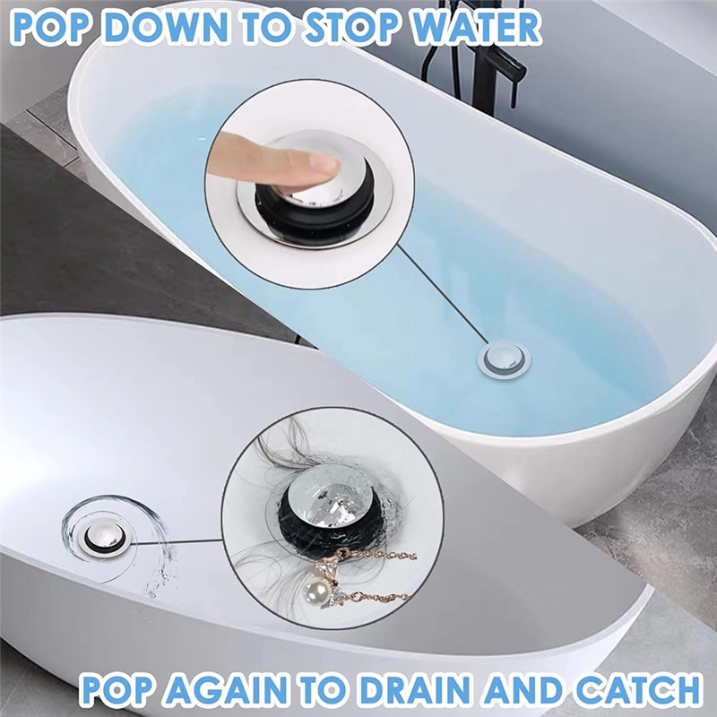 ABSE-Bathtub Drain Stopper, -U - Drain Pipe Clip recension och pris