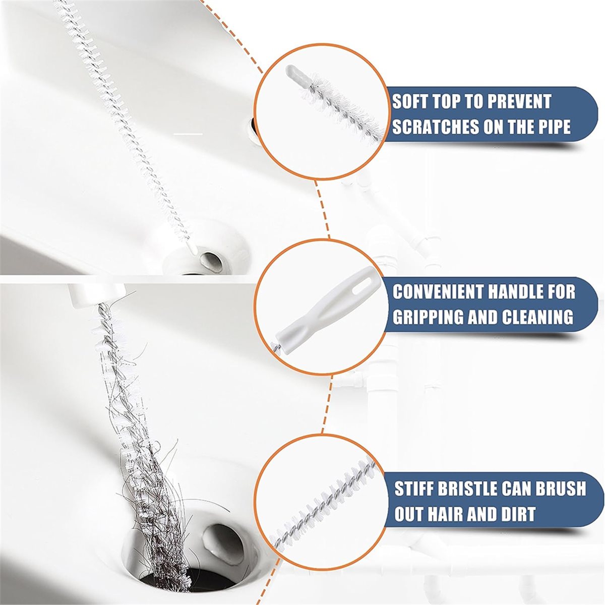 2026 New Drain Clog Remover 35 - Drain Snake Flexible recension och pris