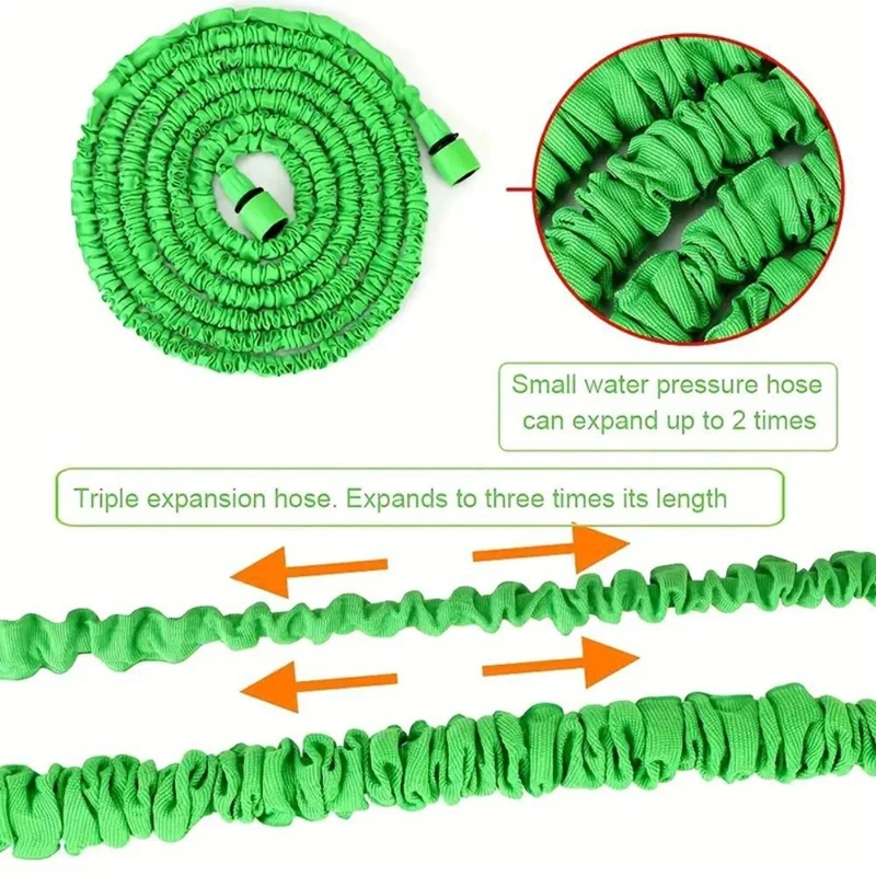 50FT  Garden Hose Expandable M - Flexible Hose Braided recension och pris