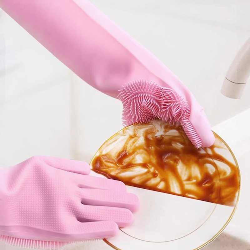 Dishwashing Cleaning Gloves Ma - Silicone Tap Washer recension och pris
