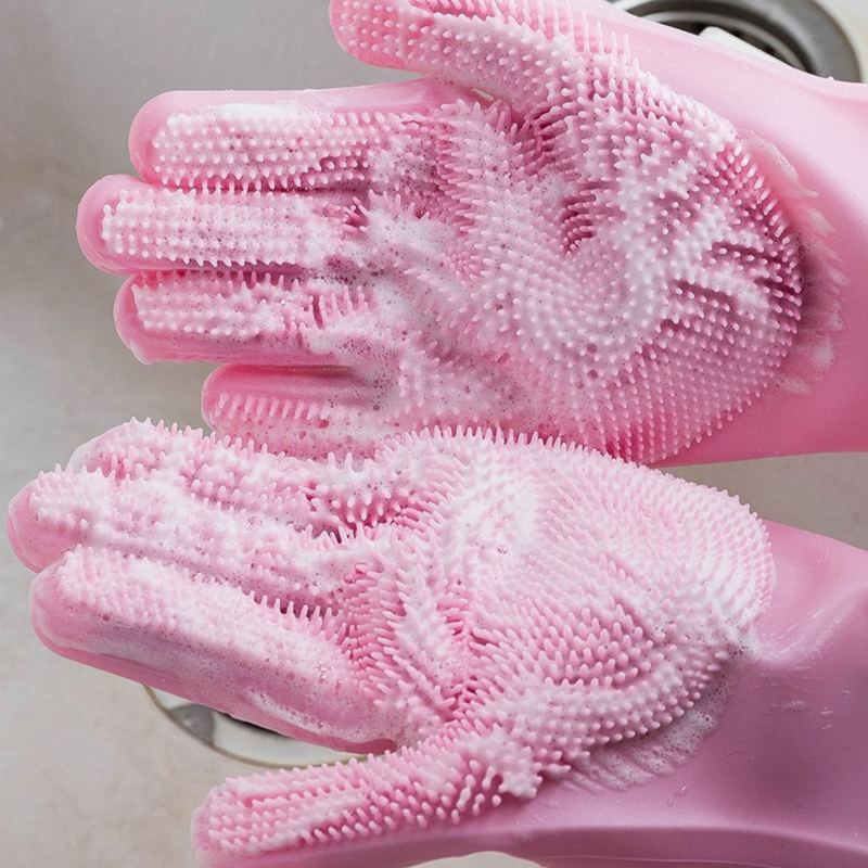 Dishwashing Cleaning Gloves Ma - Silicone Tap Washer recension och pris
