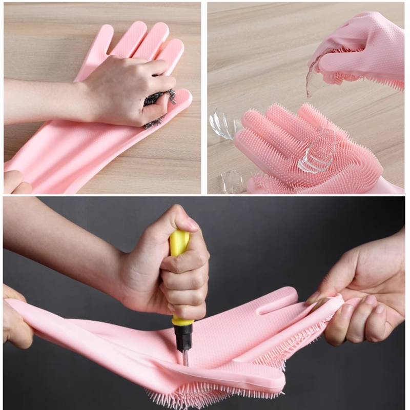 Dishwashing Cleaning Gloves Ma - Silicone Tap Washer recension och pris