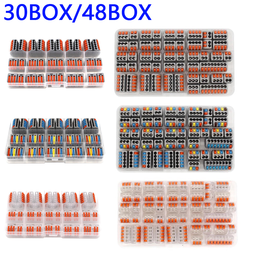 30/48 Pcs Fast Wiring Connecto - Push Fit Connector recension och pris