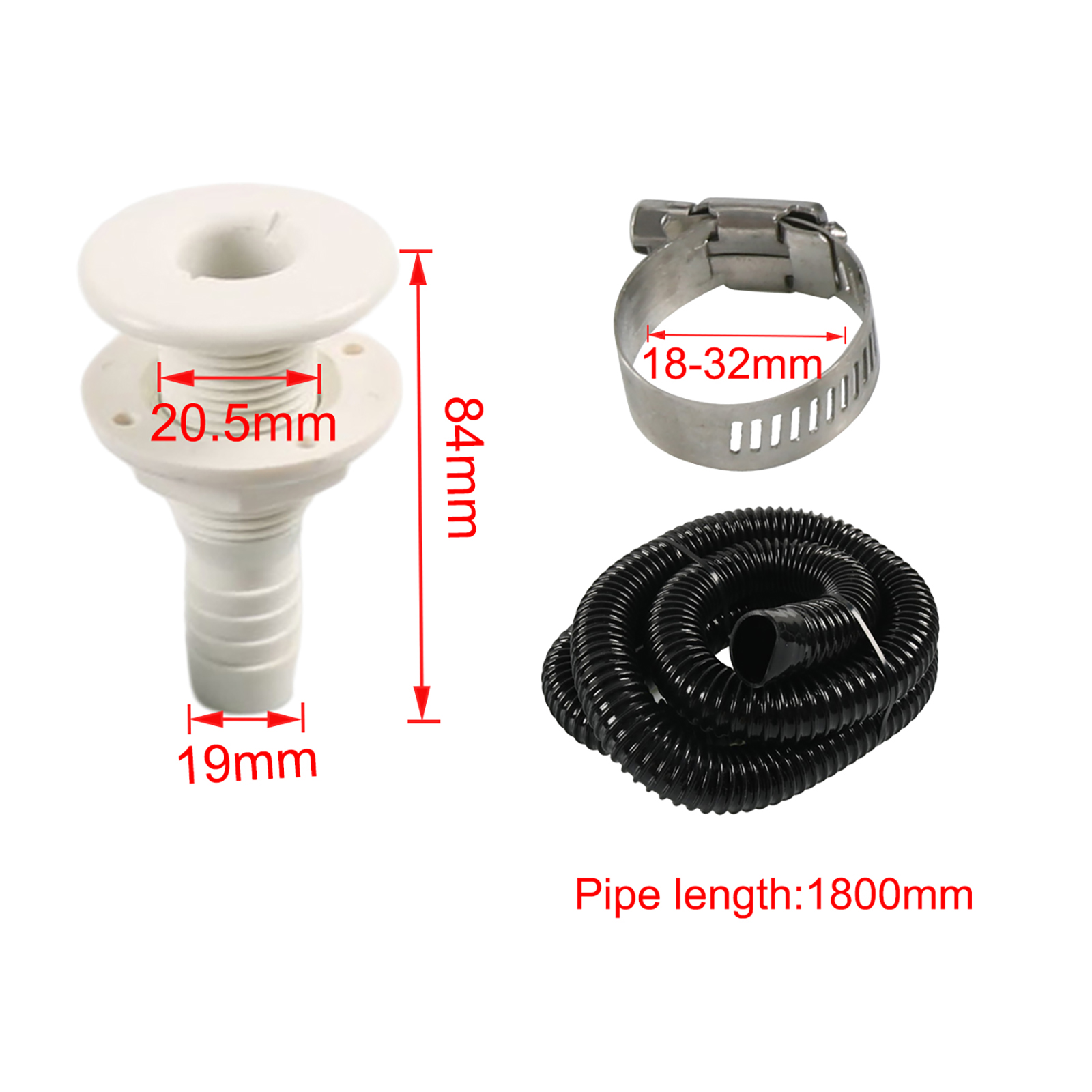 3/4 inch Hose Bilge Pump Insta - Drain Pipe Clip recension och pris